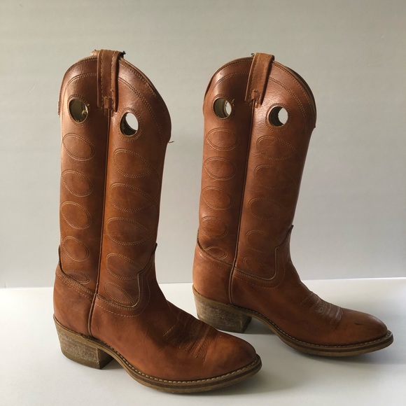 Vintage Texas Made In USA Cowboy Embroidered Boots - Picture 3 of 13